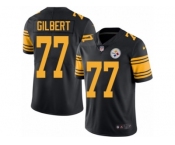 Youth Nike Pittsburgh Steelers #77 Marcus Gilbert Limited Black Rush NFL Jersey