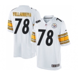 Youth Nike Pittsburgh Steelers #78 Alejandro Villanueva Limited White NFL Jersey