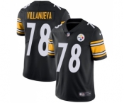 Youth Nike Pittsburgh Steelers #78 Alejandro Villanueva Vapor Untouchable Limited Black Team Color NFL Jersey