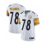 Youth Nike Pittsburgh Steelers #78 Alejandro Villanueva Vapor Untouchable Limited White NFL Jersey