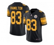Youth Nike Pittsburgh Steelers #83 Cobi Hamilton Limited Black Rush NFL Jersey