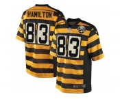 Youth Nike Pittsburgh Steelers #83 Cobi Hamilton Limited Yellow Black Alternate 80TH Anniversary Throwback NFL Jersey