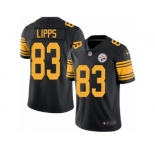 Youth Nike Pittsburgh Steelers #83 Louis Lipps Limited Black Rush NFL Jersey