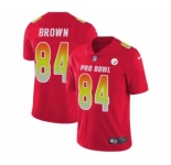 Youth Nike Pittsburgh Steelers #84 Antonio Brown Limited Red AFC 2019 Pro Bowl NFL Jersey