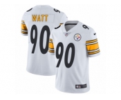 Youth Nike Pittsburgh Steelers #90 T. J. Watt Vapor Untouchable Limited White NFL Jersey