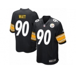 Youth Nike Pittsburgh Steelers #90 T.J. Watt Game Black Team Color NFL Jersey
