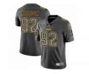 Youth Nike Pittsburgh Steelers #92 James Harrison Gray Static NFL Vapor Untouchable Limited Jersey
