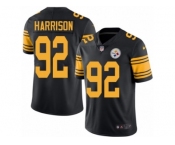 Youth Nike Pittsburgh Steelers #92 James Harrison Limited Black Rush NFL Jersey