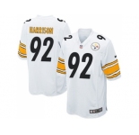 Youth Nike Pittsburgh Steelers #92 James Harrison White jerseys