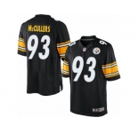 Youth Nike Pittsburgh Steelers #93 Dan McCullers Limited Black Team Color NFL Jersey
