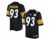 Youth Nike Pittsburgh Steelers #93 Dan McCullers Limited Black Team Color NFL Jersey