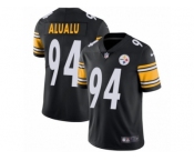 Youth Nike Pittsburgh Steelers #94 Tyson Alualu Vapor Untouchable Limited Black Team Color NFL Jersey