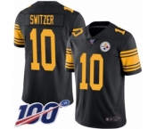Youth Pittsburgh Steelers #10 Ryan Switzer Limited Black Rush Vapor Untouchable 100th Season Football Jersey