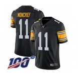 Youth Pittsburgh Steelers #11 Donte Moncrief Black Alternate Vapor Untouchable Limited Player 100th Season Football Jersey