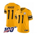 Youth Pittsburgh Steelers #11 Donte Moncrief Limited Gold Inverted Legend 100th Season Football Jersey