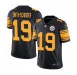 Youth Pittsburgh Steelers #19 JuJu Smith-Schuster Limited Black Rush Vapor Untouchable Football Jersey
