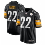 Youth Pittsburgh Steelers #22 Najee Harris Nike Black 2021 NFL Draft First Round Pick Game Jersey
