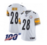 Youth Pittsburgh Steelers #28 Mike Hilton White Vapor Untouchable Limited Player 100th Season Football Jersey