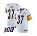 Youth Pittsburgh Steelers #37 Carnell Lake White Vapor Untouchable Limited Player 100th Season Football Jersey