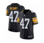 Youth Pittsburgh Steelers #47 Mel Blount Black Alternate Vapor Untouchable Limited Player Football Jersey