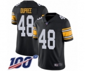 Youth Pittsburgh Steelers #48 Bud Dupree Black Alternate Vapor Untouchable Limited Player 100th Season Football Jersey