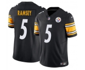 Youth Pittsburgh Steelers #5 Jalen Ramsey Black 2023 F.U.S.E. Vapor Untouchable Limited Football Stitched Jersey