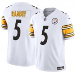 Youth Pittsburgh Steelers #5 Jalen Ramsey White 2023 F.U.S.E. Vapor Untouchable Limited Football Stitched Jersey