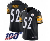 Youth Pittsburgh Steelers #52 Mike Webster Black Team Color Vapor Untouchable Limited Player 100th Season Football Jersey