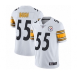 Youth Pittsburgh Steelers #55 Devin Bush White Vapor Untouchable Limited Player Football Jersey