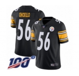 Youth Pittsburgh Steelers #56 Anthony Chickillo Black Team Color Vapor Untouchable Limited Player 100th Season Football Jersey