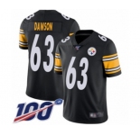 Youth Pittsburgh Steelers #63 Dermontti Dawson Black Team Color Vapor Untouchable Limited Player 100th Season Football Jersey