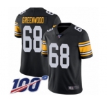 Youth Pittsburgh Steelers #68 L.C. Greenwood Black Alternate Vapor Untouchable Limited Player 100th Season Football Jersey