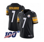 Youth Pittsburgh Steelers #7 Ben Roethlisberger Black Team Color Vapor Untouchable Limited Player 100th Season Football Jersey