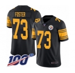 Youth Pittsburgh Steelers #73 Ramon Foster Limited Black Rush Vapor Untouchable 100th Season Football Jersey