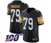 Youth Pittsburgh Steelers #79 Javon Hargrave Black Alternate Vapor Untouchable Limited Player 100th Season Football Jersey