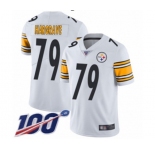 Youth Pittsburgh Steelers #79 Javon Hargrave White Vapor Untouchable Limited Player 100th Season Football Jersey