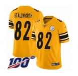 Youth Pittsburgh Steelers #82 John Stallworth Limited Gold Inverted Legend 100th Season Football Jersey