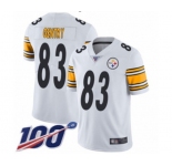 Youth Pittsburgh Steelers #83 Zach Gentry White Vapor Untouchable Limited Player 100th Season Football Jersey