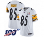 Youth Pittsburgh Steelers #85 Xavier Grimble White Vapor Untouchable Limited Player 100th Season Football Jersey