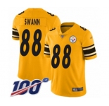 Youth Pittsburgh Steelers #88 Lynn Swann Limited Gold Inverted Legend 100th Season Football Jersey