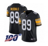 Youth Pittsburgh Steelers #89 Vance McDonald Black Alternate Vapor Untouchable Limited Player 100th Season Football Jersey
