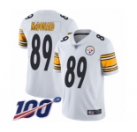 Youth Pittsburgh Steelers #89 Vance McDonald White Vapor Untouchable Limited Player 100th Season Football Jersey