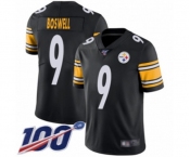 Youth Pittsburgh Steelers #9 Chris Boswell Black Team Color Vapor Untouchable Limited Player 100th Season Football Jersey