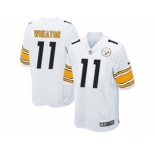 nike youth nfl jerseys pittsburgh steelers #11 wheaton white[nike]