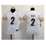 nike youth nfl jerseys pittsburgh steelers #2 vick white[nike]