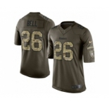 nike youth nfl jerseys pittsburgh steelers #26 bell army green[nike Limited Salute To Service]