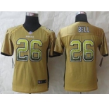 nike youth nfl jerseys pittsburgh steelers #26 bell gold[Elite drift fashion][bell]