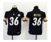 nike youth nfl jerseys pittsburgh steelers #36 bettis black[nike]
