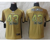 nike youth nfl jerseys pittsburgh steelers #43 troy polamalu gold[Elite drift fashion]