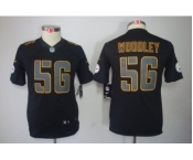 nike youth nfl jerseys pittsburgh steelers #56 woodley black[nike impact limited]